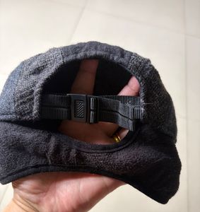 michel Klein Dark Grey Cap with Ear Flaps