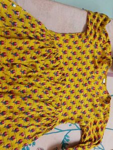 Boho Floral Print Kurta