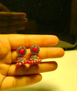 Traditional Indian Jhumka Earrings