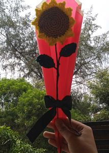 Handmade Crochet  Sunflower bouquet 💐