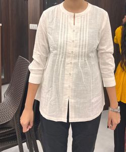 Elegant White Cotton Kurta