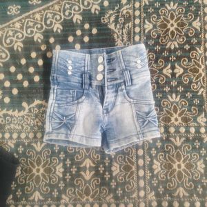 High Waisted Blue Denim Jeans