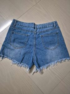 Denim shorts