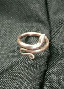Unique Snake Wrap Ring copper