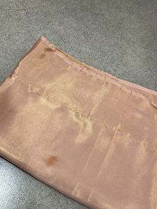 Elegant Rose Gold Silk Saree