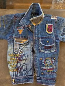 Unique Graffiti Denim Jacket