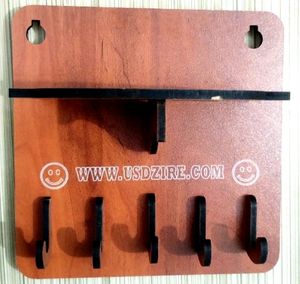 Wood Key Holder With Stand