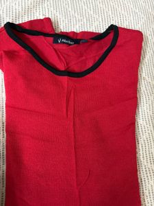 Allen Solly Red T-shirt