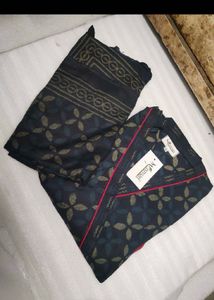Stylish Blue Printed Kurta Set