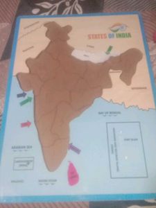 States of India Puzzle Board