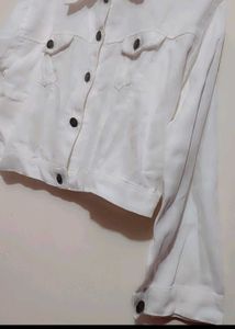 White Crop Jacket For Girl Or Women 36 Bust