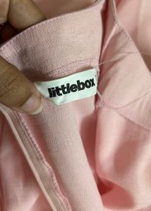 Elegant Pink Midi Dress with Bow Detail