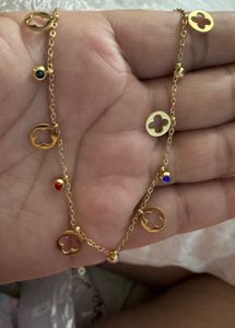 Gold Clover Charm Necklace