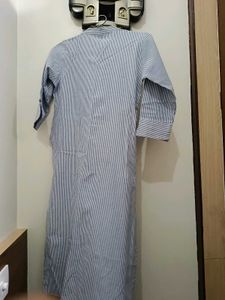 Striped Embroidered Kurti