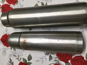 Set of Two Stainless Steel Thermoses