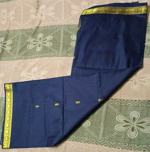 Elegant Navy Blue Silk saree