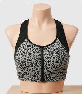 ELITE Plus Size Monochrome Printed Front-Zip Sport