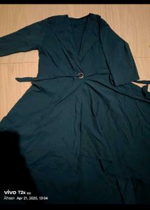 Emerald Green Wrap Dress