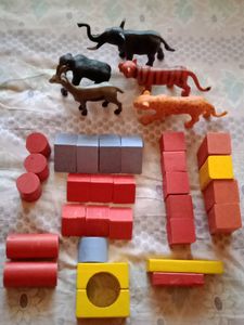 Wooden &amp; plastic blocks
