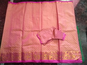 Saree With Blouse It Is Beautiful