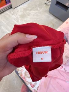 Red Cami Tie-Front Crop Top