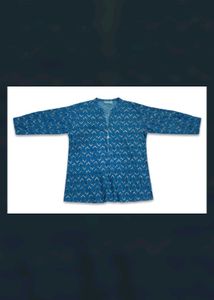 Blue Printed Kurta Top