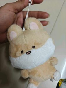 Cute Hamster Plush Keychain