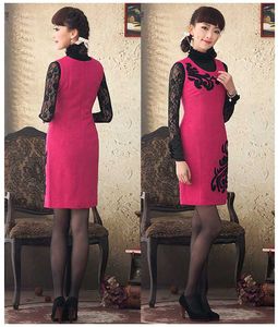 Chic Pink Sleeveless Dress with Black Lace Top
