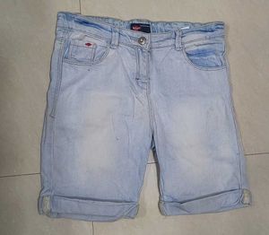 Light Wash Denim Shorts