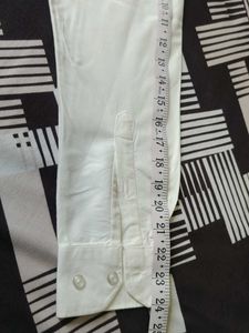 premium Cream Tessel febric Party Wear Shirt