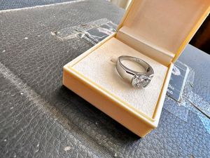 Gents Diamond Pure Silver Ring