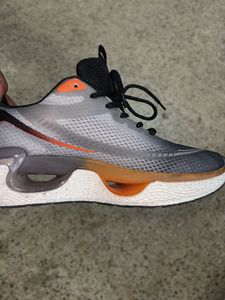 Forca Stylish Grey & Orange Sneakers