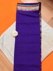 Elegant Purple &amp; Gold Banarasi Saree 💜