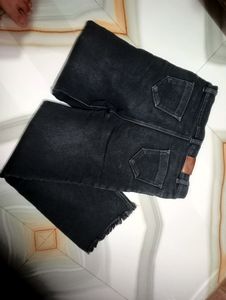 Straight Fit Black Jeans