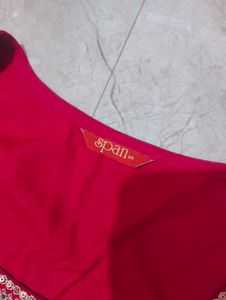 Elegant Pink Kurta Set with Embellishments