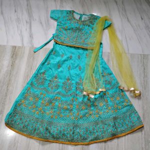 Beautiful cyan Lehenga Choli