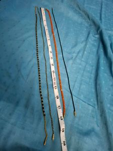 5 handmade Beaded Mangalsutra Style Necklaces