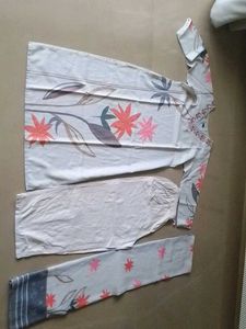 Floral Print Kurta Set