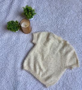 Cozy Knit Butter Yellow Crop Top