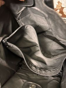Chic Black Faux Leather Tote Bag