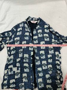 Printed Blue Jacket