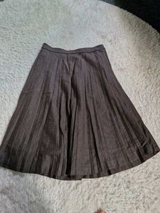 Pleated Midi Skirt