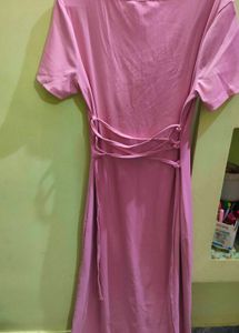 Shein Pink Maxi Sheath Dress