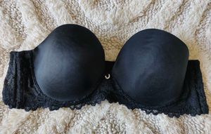 Lormar Italian lace strapless push-up bra