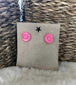 Unique Handmade Swirl Stud Earrings (Any 1)