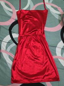 Satin Halterneck Mini Dress