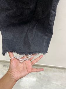 Charcoal Black Flared Jeans