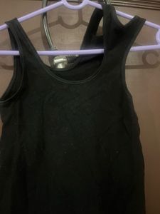 Sleek Black Cutout Mini Dress