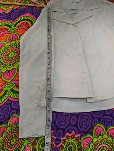 Elegant White Button-Down Blouse