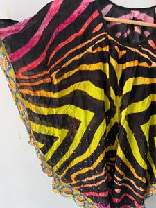 Designer Label Pure Georgette Boho Kaftan Top